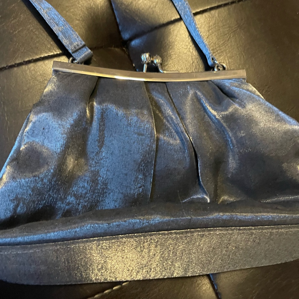 Evening metallic bag. Light weight, bag for a night out.